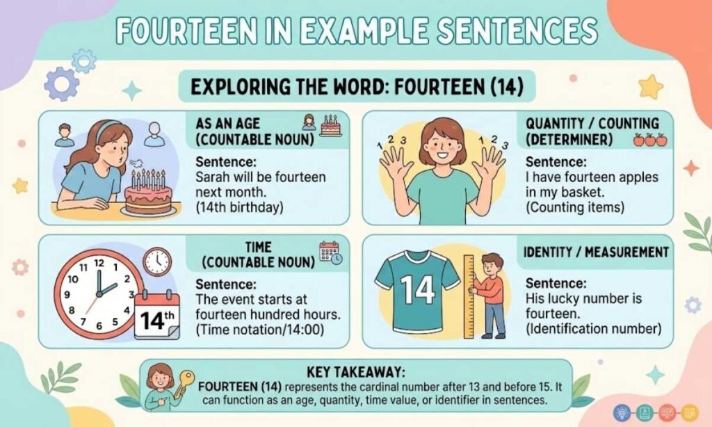 Fourteen in Example Sentences