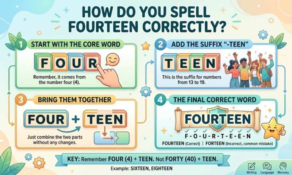 How Do You Spell Fourteen Correctly