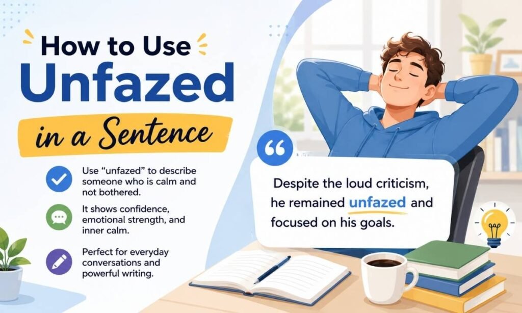 How to Use Unfazed in a Sentence