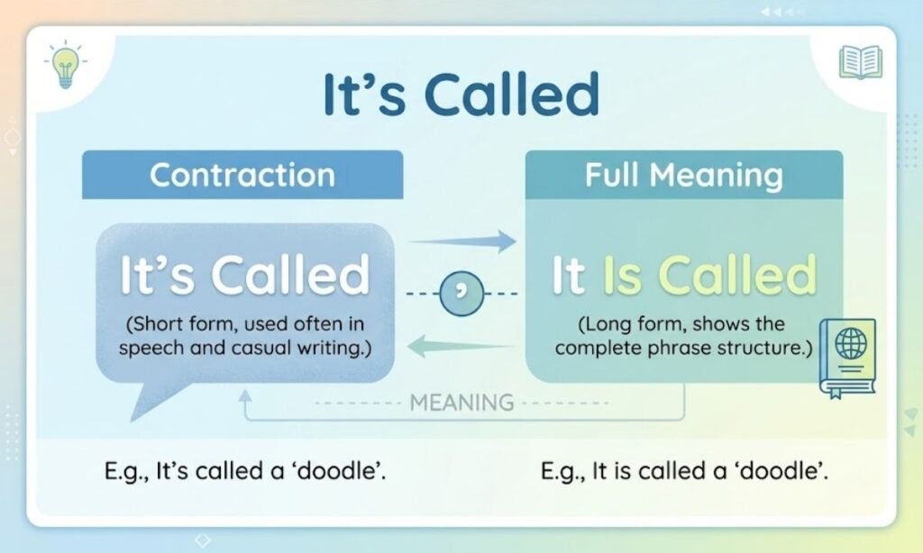 Its Called Means It Is Called
