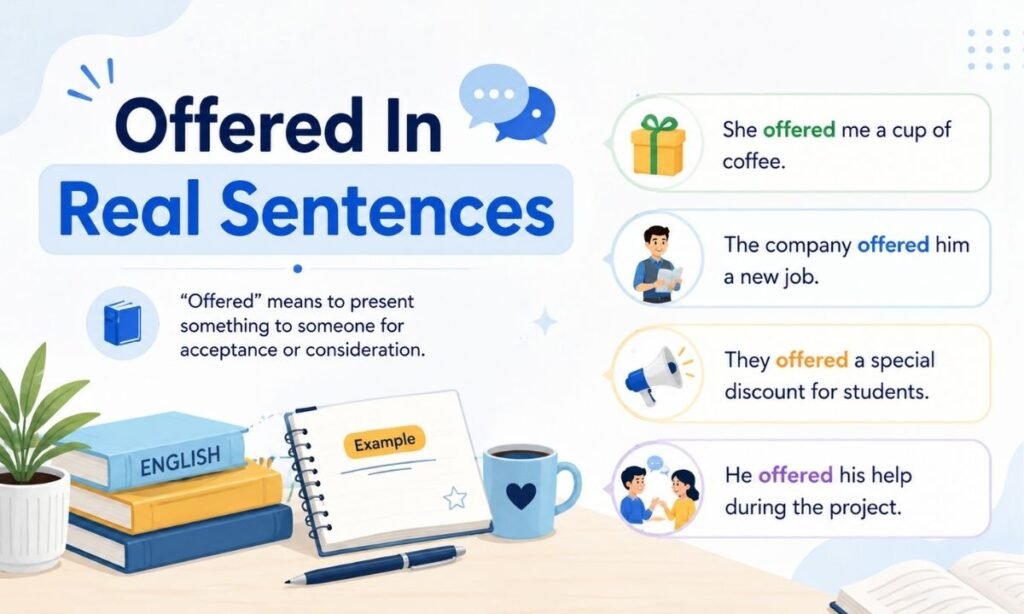 Offered In Real Sentences