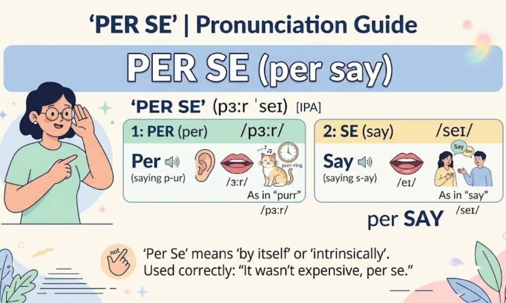 Per Se Pronunciation Guide