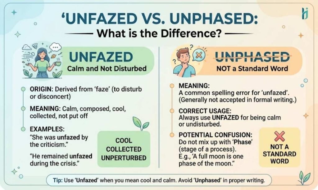 Unfazed vs Unphased What Is the Difference