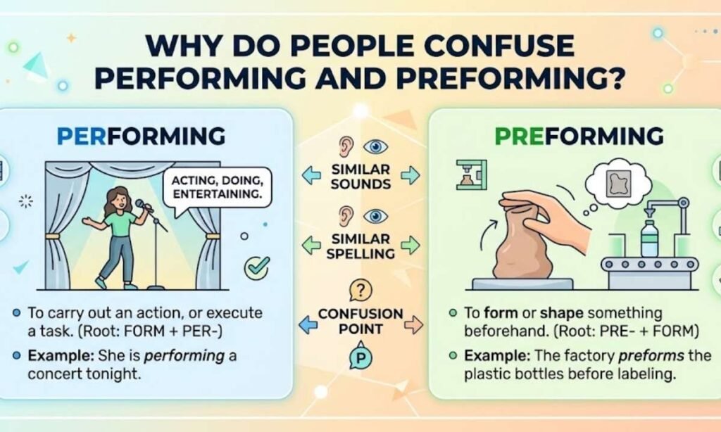 Why Do People Confuse Performing and Preforming