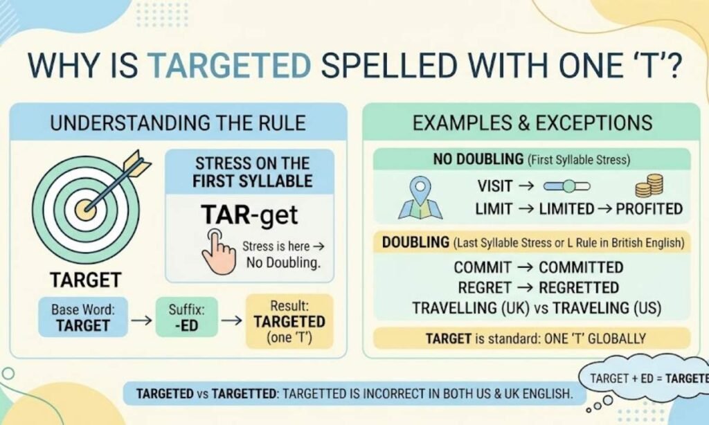 Why Is Targeted Spelled With One T