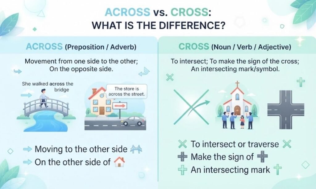 Across vs Cross What Is the Difference