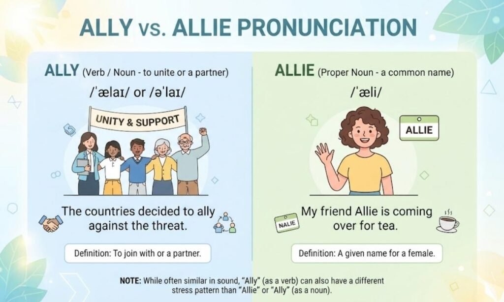 Ally vs Allie Pronunciation