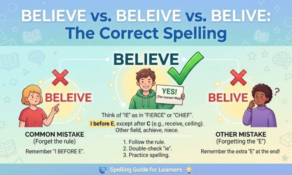 Believe vs. Beleive vs. Belive