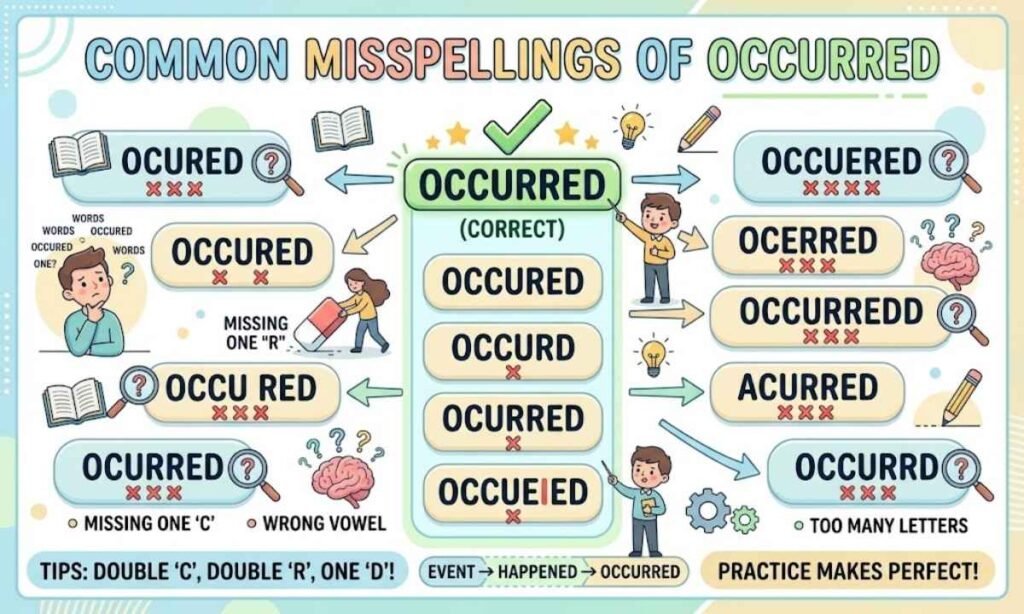 Common Misspellings of Occurred