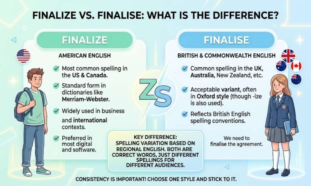Finalize vs Finalise What Is the Difference