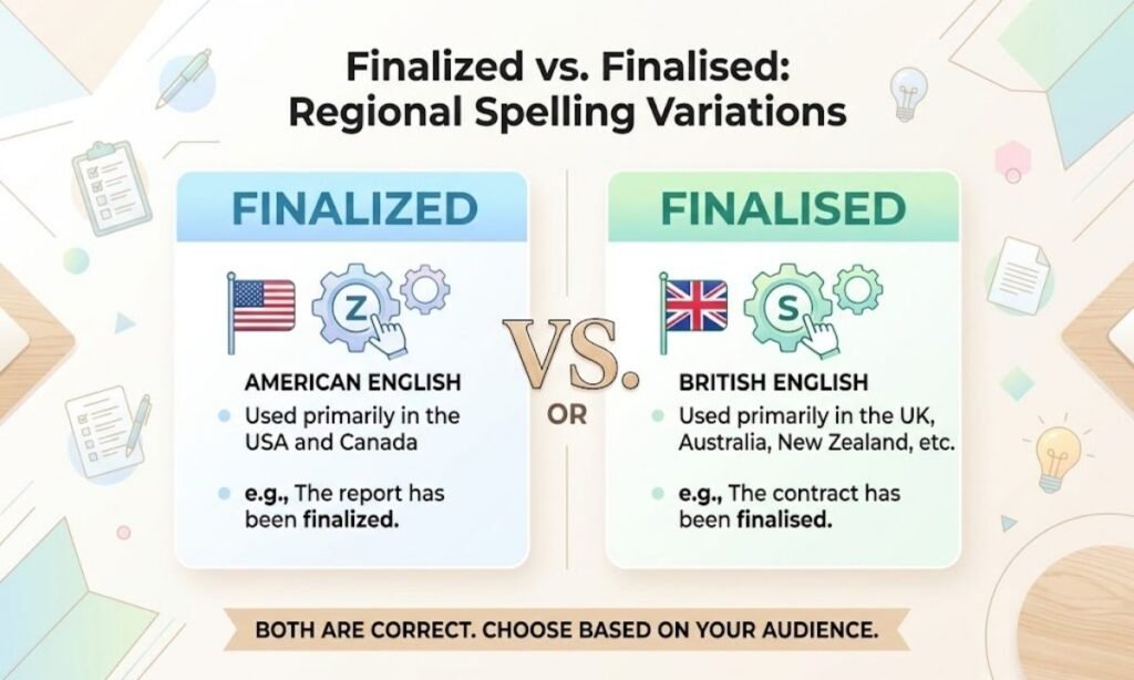 Finalized or Finalised