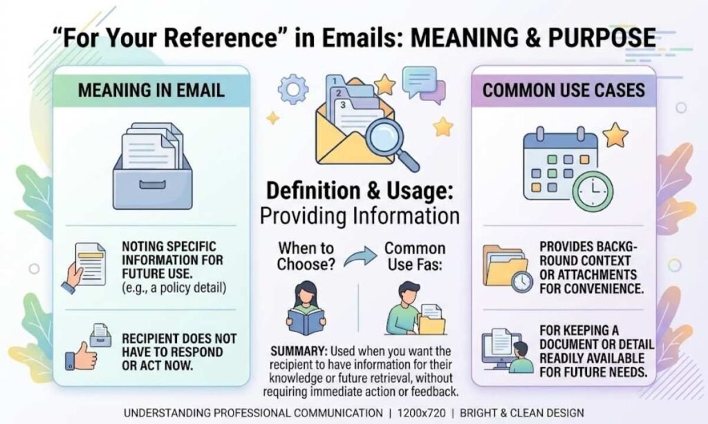 For Your Reference Meaning in Email
