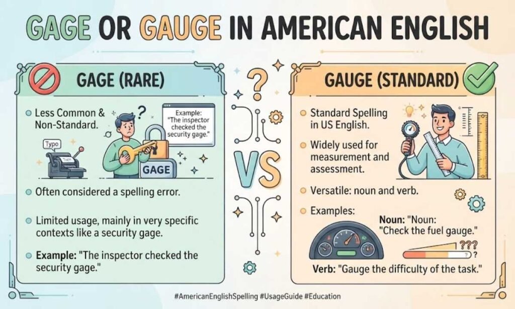 Gage or Gauge in American English
