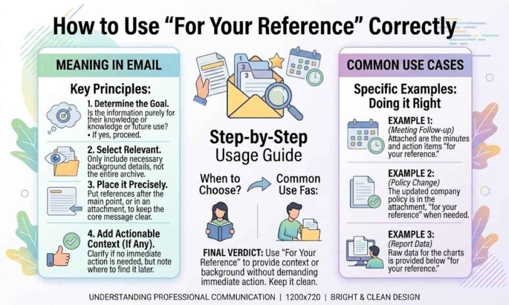 How to Use For Your Reference Correctly