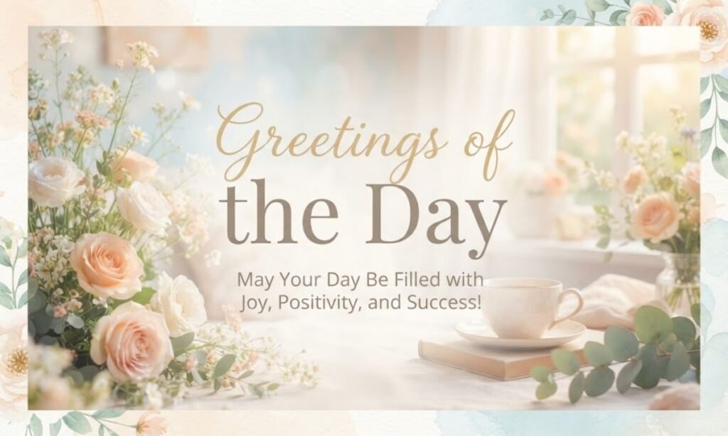 Is Greetings of the Day Correct English