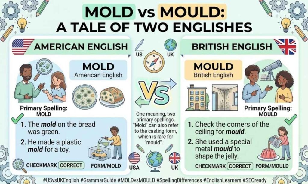 Mold vs Mould in American and British English