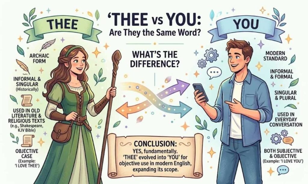 Thee vs You Are They the Same Word
