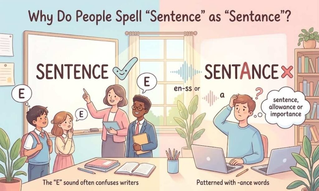 Why Do People Spell Sentence as Sentance