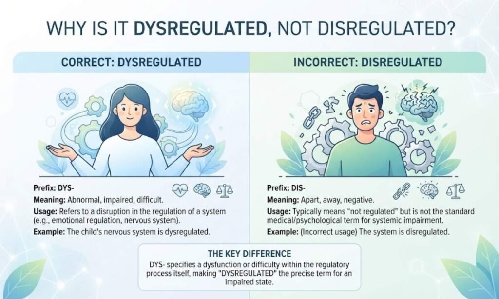 Why Is It Dysregulated, Not Disregulated