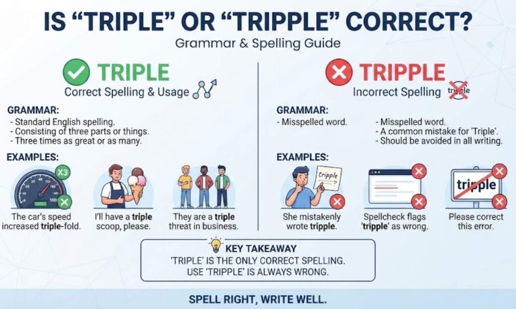 Is “Triple” or “Tripple” Correct
