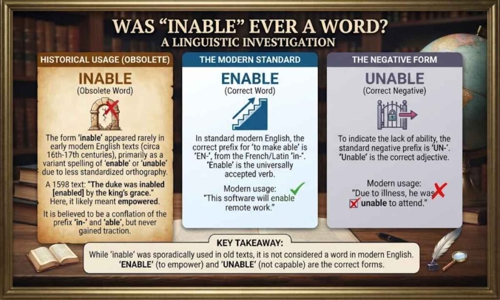 Was Inable Ever a Word