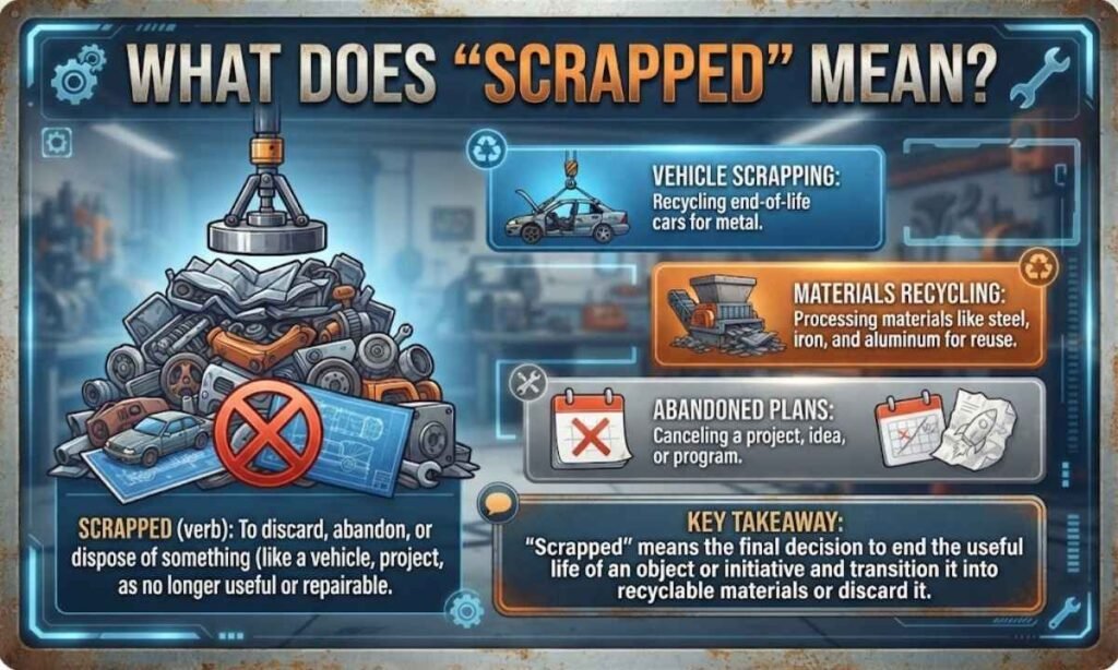 What Does “Scrapped” Mean