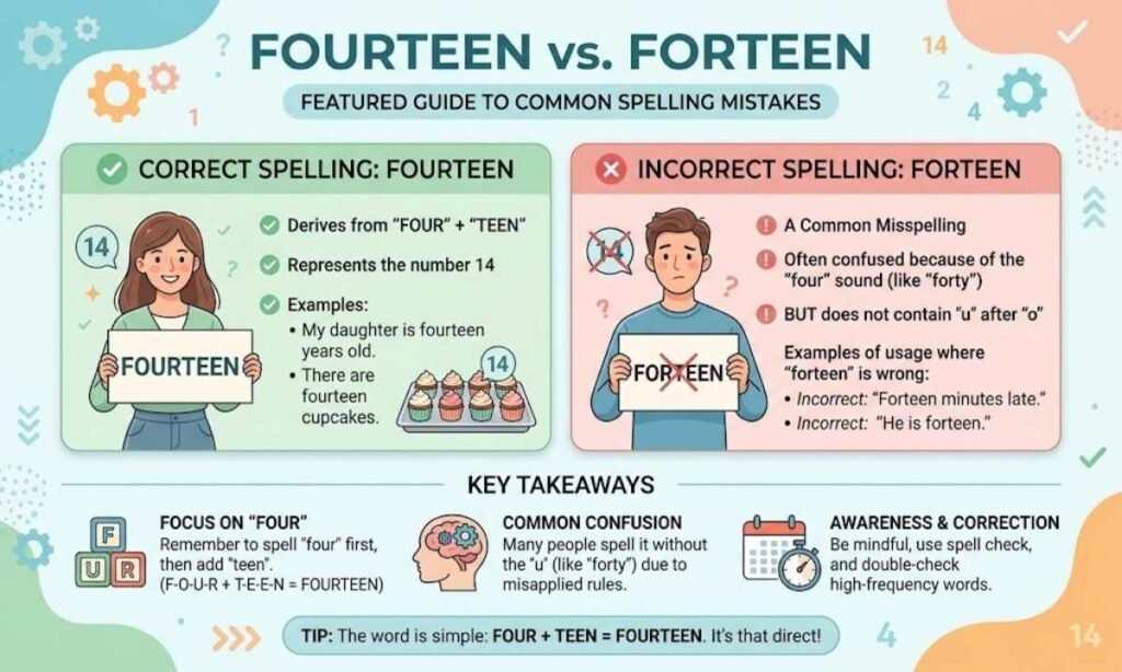Fourteen OR Forteen: Correct Spelling Explaine 