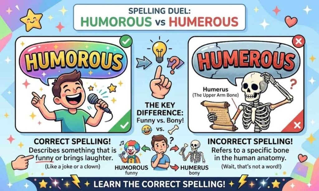 Humorous vs Humerous: Correct Spelling Explained 