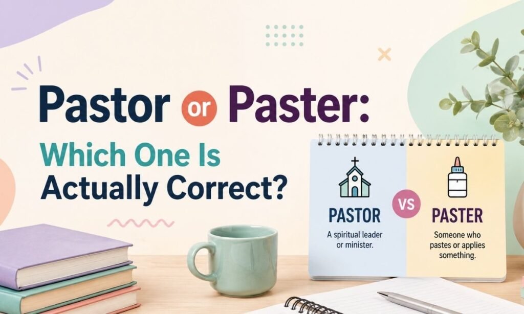 Pastor or Paster Which One Is Actually Correct