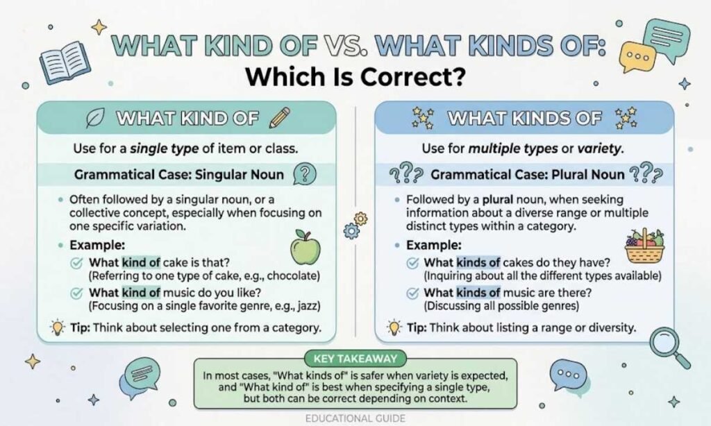 What Kind of vs. What Kinds of: Which Is Correct?