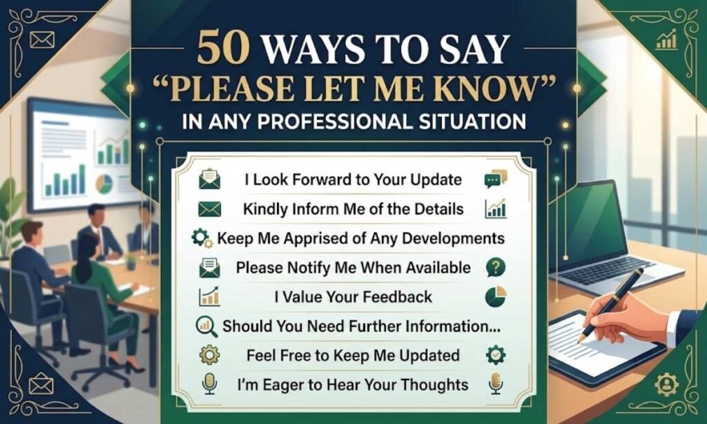 50 Ways to Say “Please Let Me Know” in Any Professional Situation
