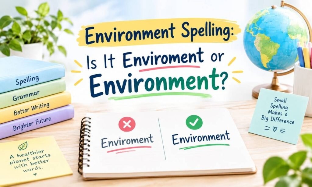 Environment Spelling Is It Enviroment or Environment