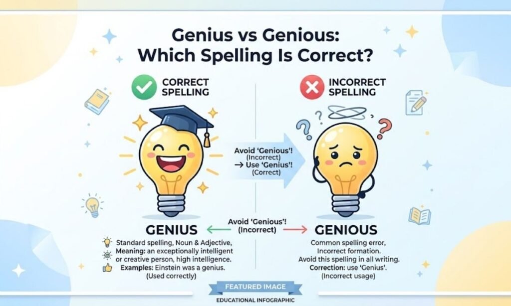 Genius vs Genious Which Spelling Is Correct