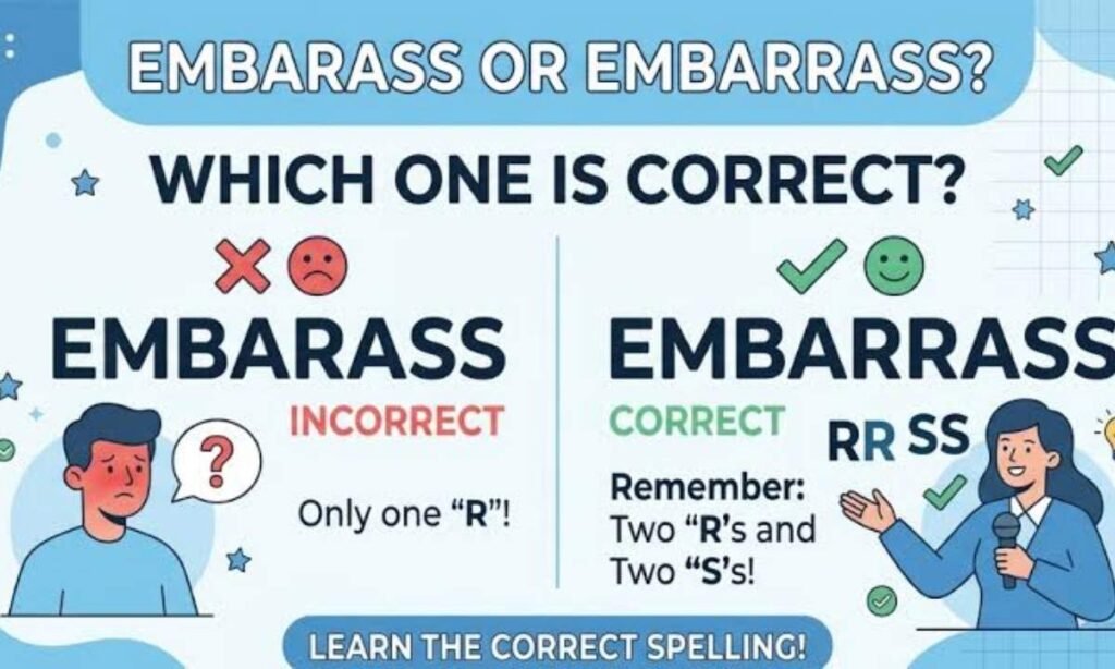 How to Spell Embarrass: Correct Spelling, Meaning & Examples