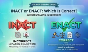 Inact or Enact Which Spelling Is Correct