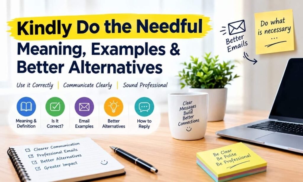 Kindly Do the Needful: Meaning, Examples, and Better Alternatives