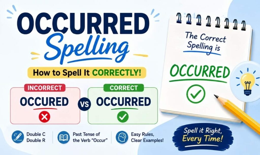 Occurred Spelling: How to Spell Occurred Correctly