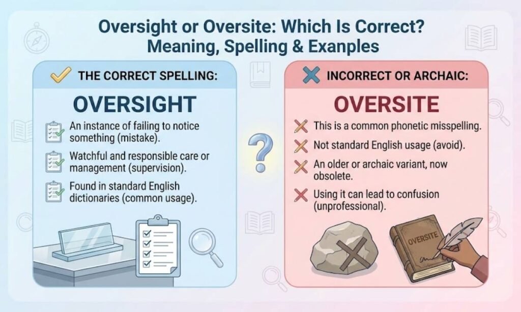 Oversight or Oversite