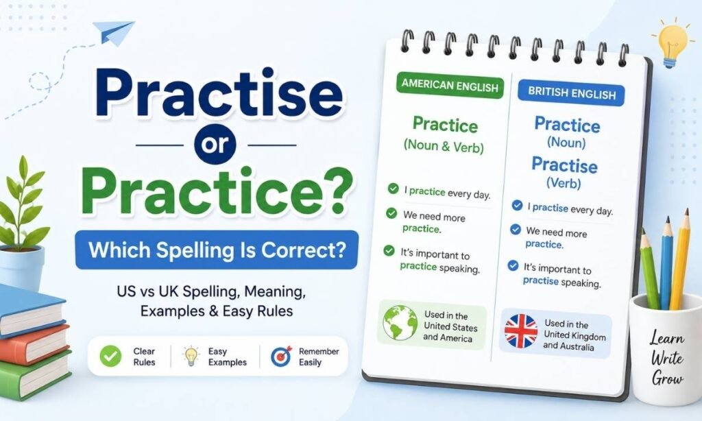 Practise or Practice: Which Spelling Is Correct? Full Guide