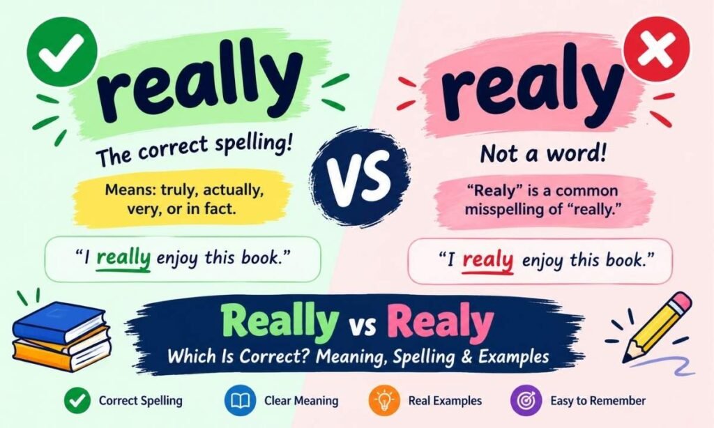 Really vs Realy