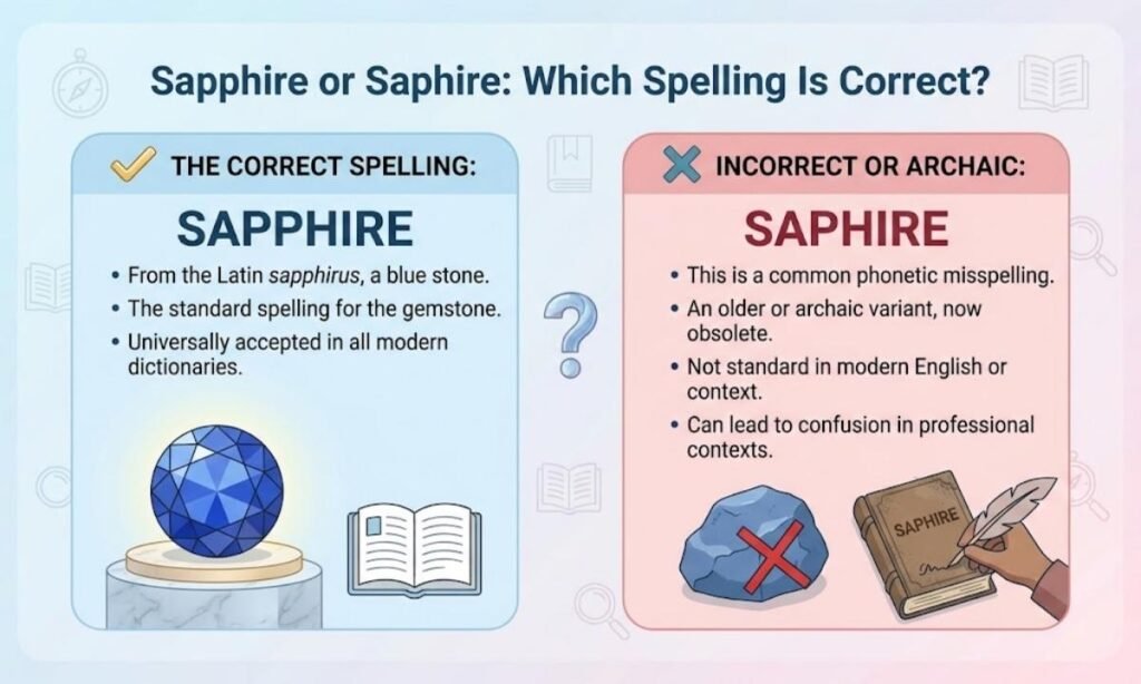 Sapphire or Saphire