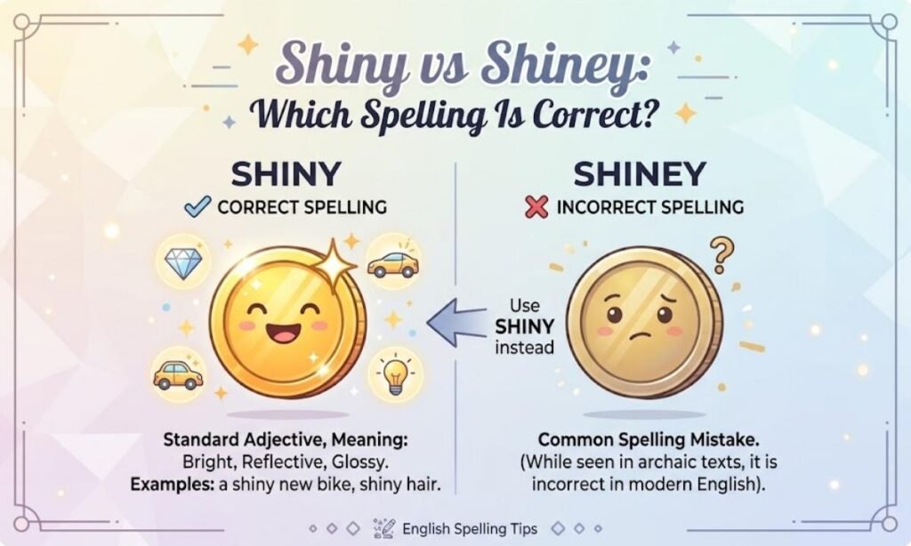 Shiny vs Shiney Which Spelling Is Correct