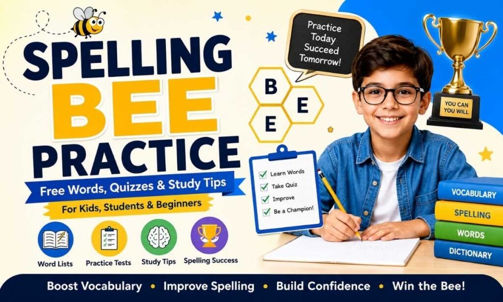 Spelling Bee Practice: Free Words, Quizzes, and Study Tips