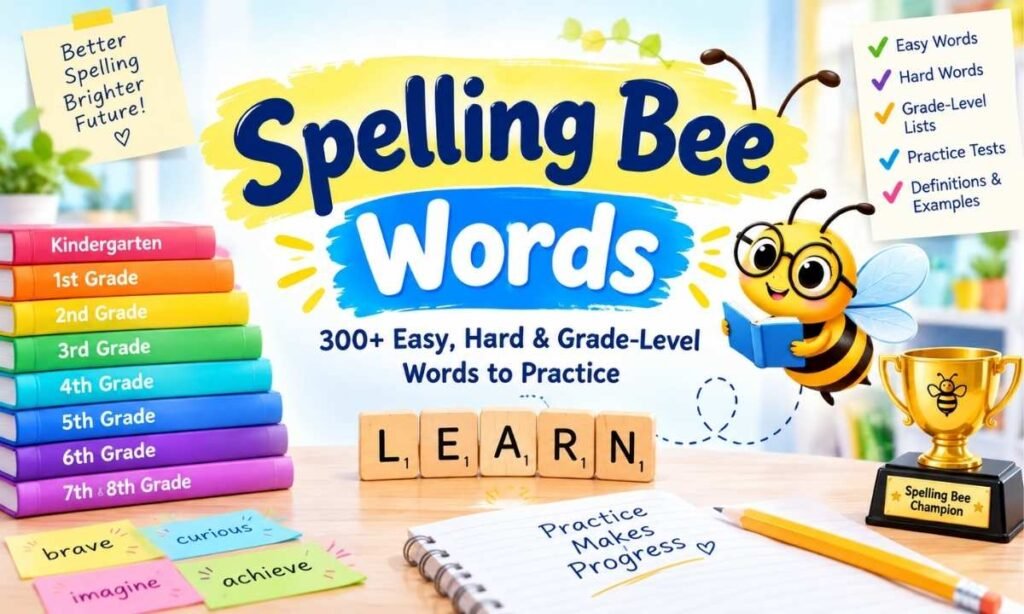 Spelling Bee Words: A Complete Guide for Kids, Students, and Adults