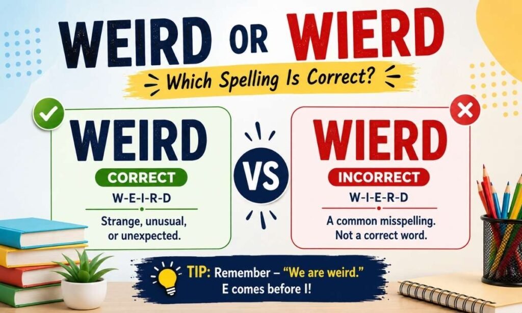 Wierd or Weird: Which Spelling Is Correct? Meaning & Examples