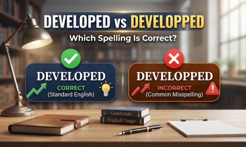 Developed vs Developped