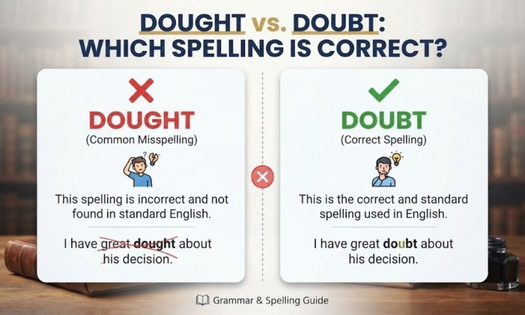 Dought vs Doubt Which Spelling Is Correct