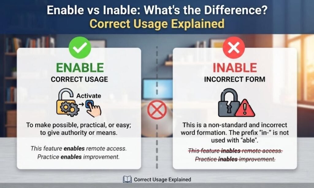 Enable vs Inable