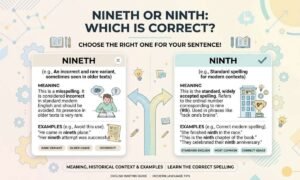 Nineth or Ninth: Which Spelling Is Correct?