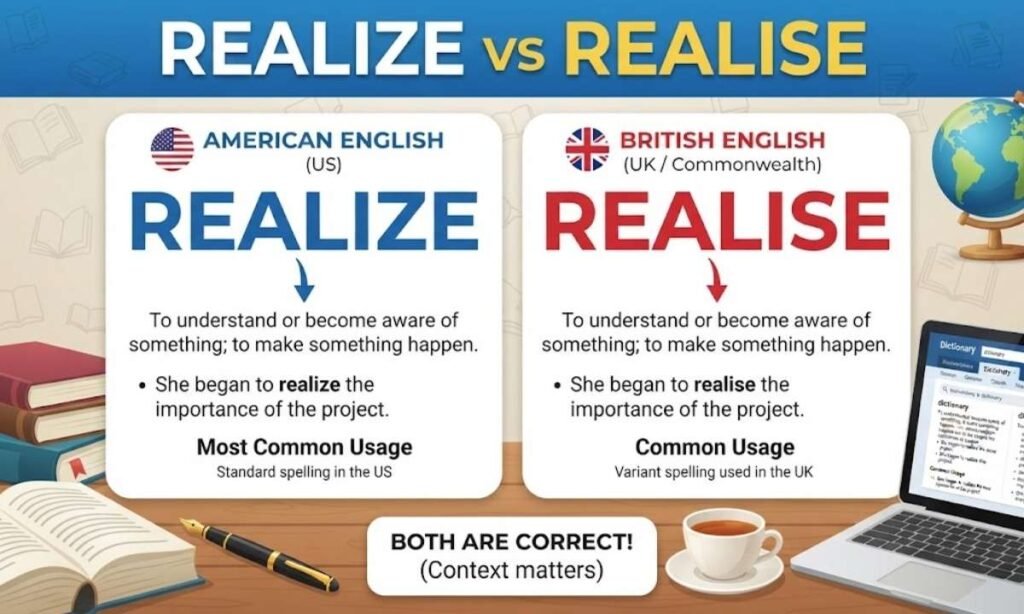 Realize vs Realise